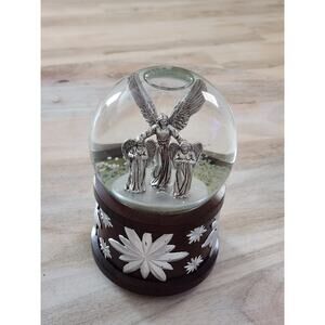 Waterford Snow Globe Music Box Holiday Decor Hark The Herald Angel Sing Holiday